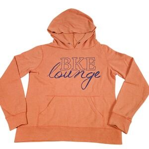 BKE Lounge‎ Hoodie Womens Large Orange Pullover Casual Y2K Athleisure Streetwear